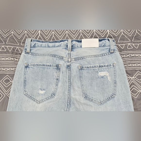 Pistola Cassie Super High Rise Straight Leg Distressed Jeans Size 26 - Picture 4 of 9